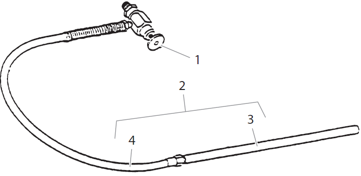 Hydra M4000 Bleed Line Assembly With Valve Parts